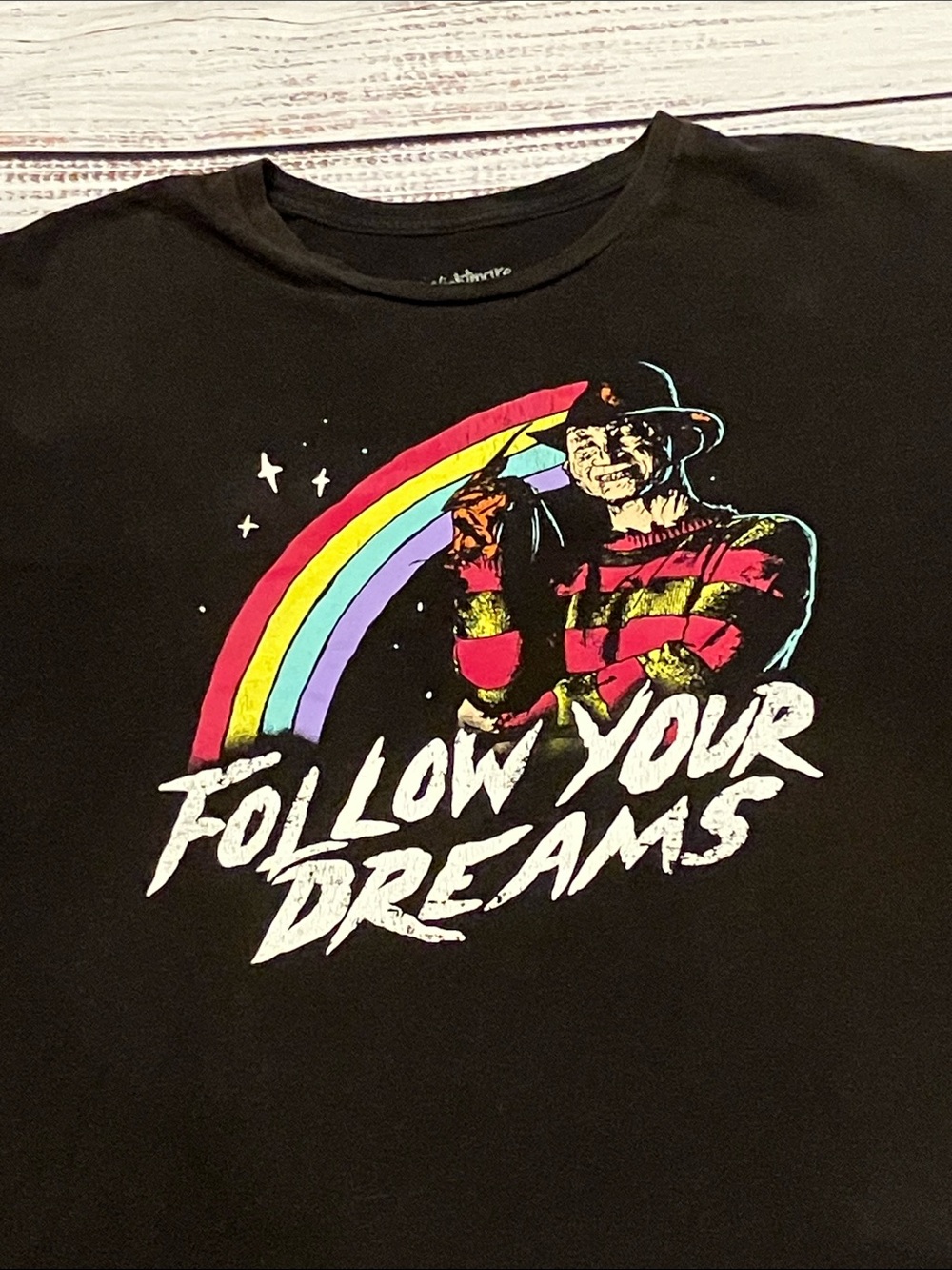 Freddy Krueger “Follow Your Dreams” Graphic Tee - Picture 2 of 8
